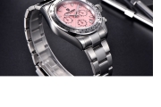 PAGANI DESIGN PD-1727 Chronograph Men's Ladies Business Sport Quartz Watch VK63 - PINK