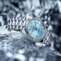 Replica Rolex Day/Date Ice Blue Face (100201CH)
