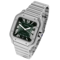 Replica Cartier Santos de Cartier Green Face  (600102CH)