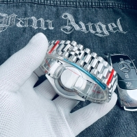 Replica Rolex Day/Date Puzzle Silver (100210CH)